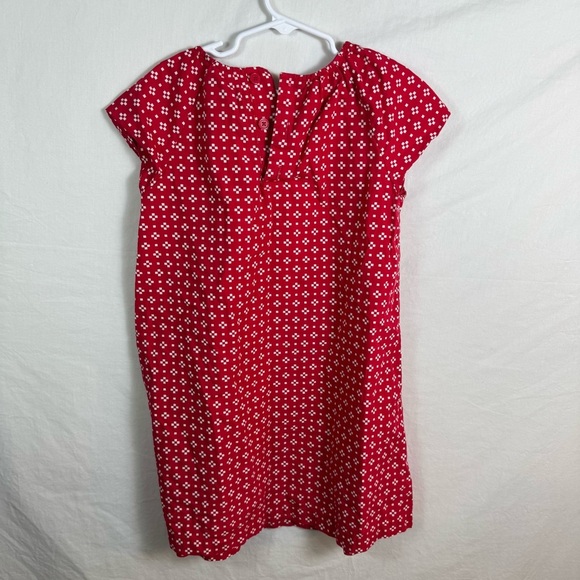 Hanna Andersson Red Patterned Kids Dress Size 6-7 - Picture 2 of 4